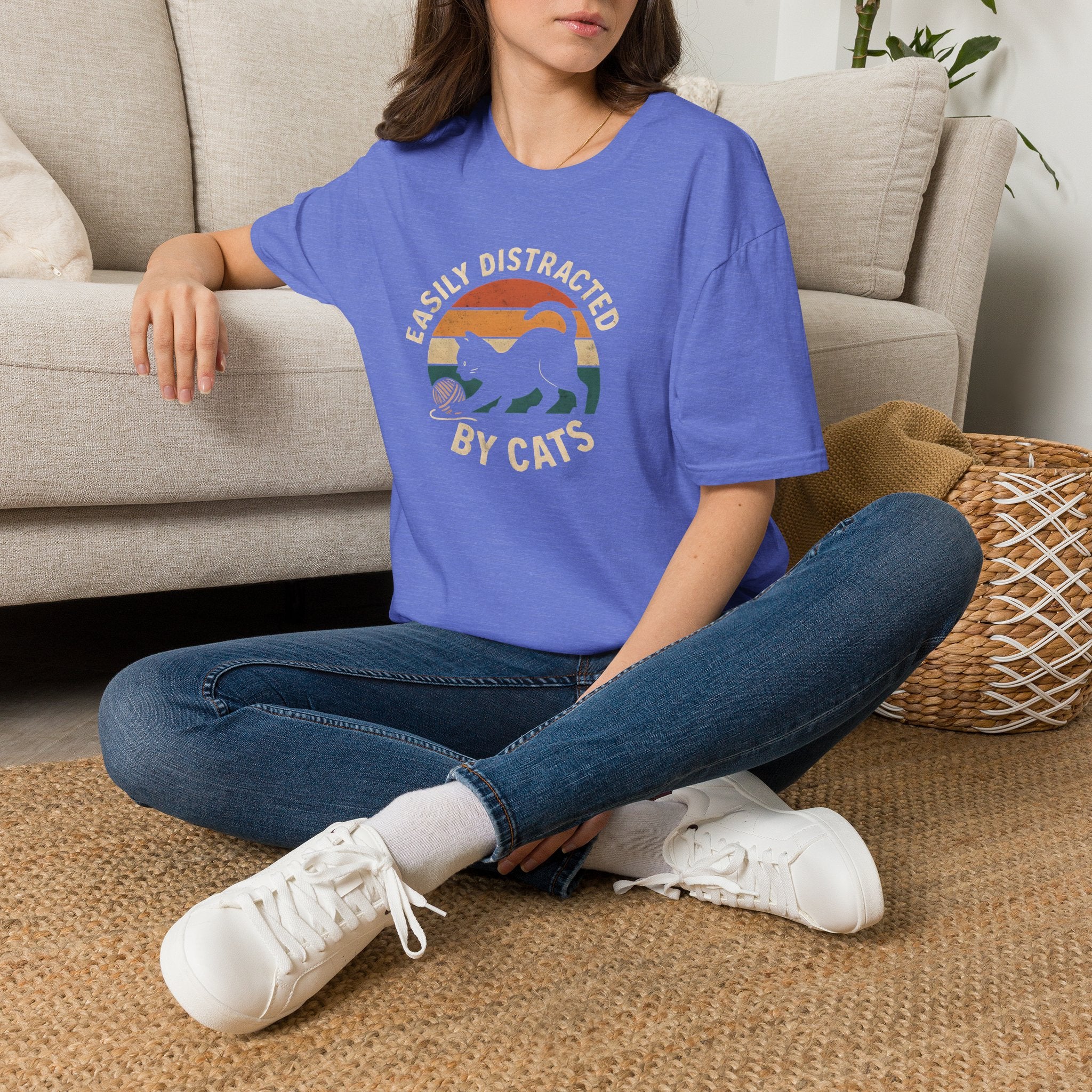 Easily Distracted by Cats T-Shirt