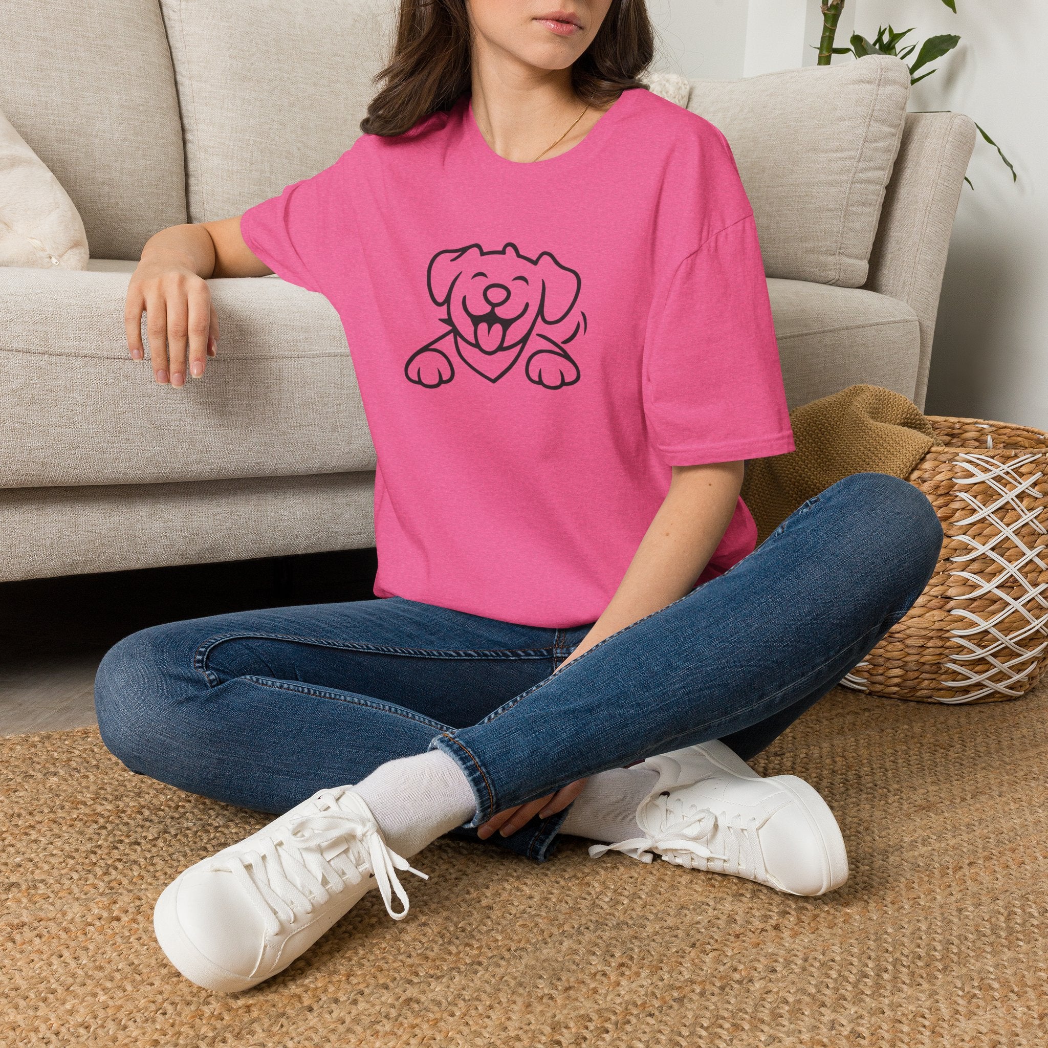 Happy Cartoon Dog T-Shirt