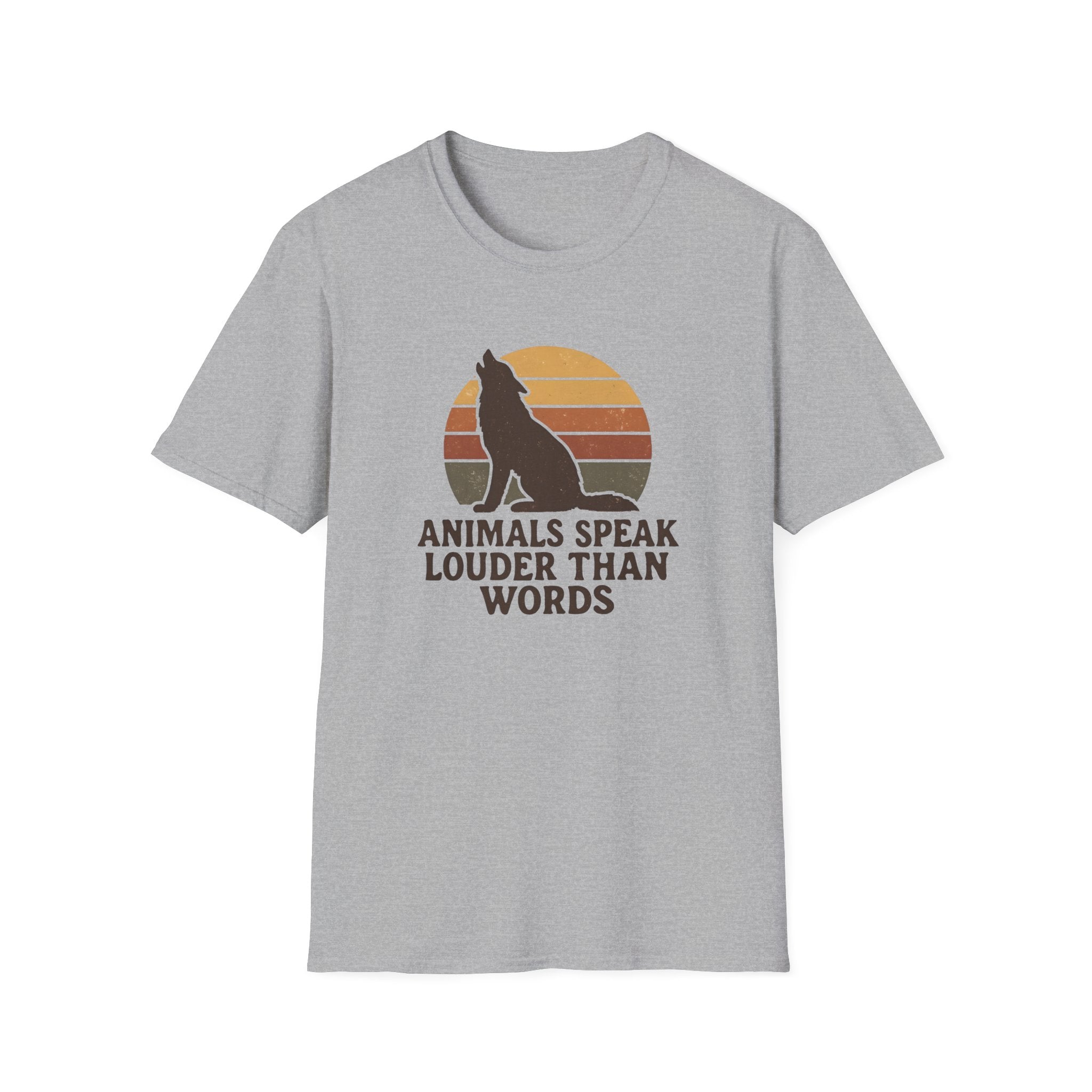 Wolf Silhouette at Sunset T-Shirt
