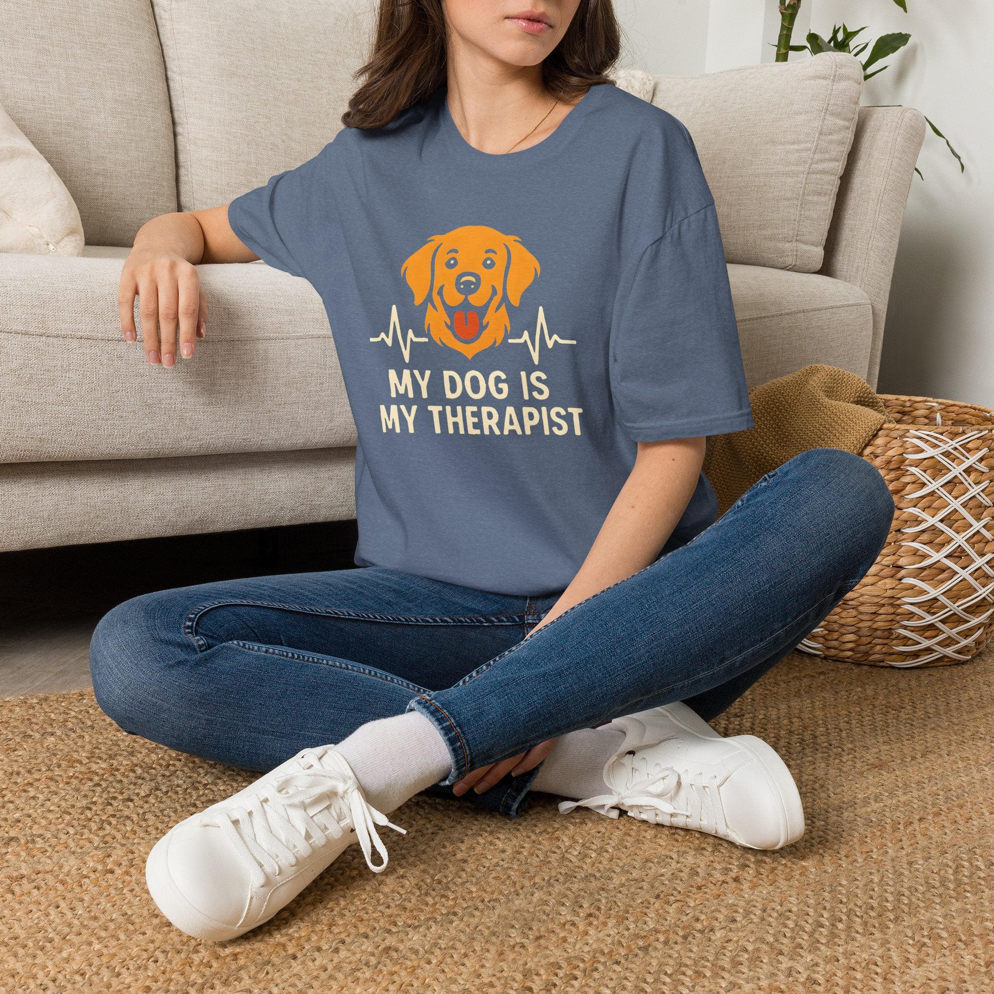 Therapy Dog Illustration T-Shirt