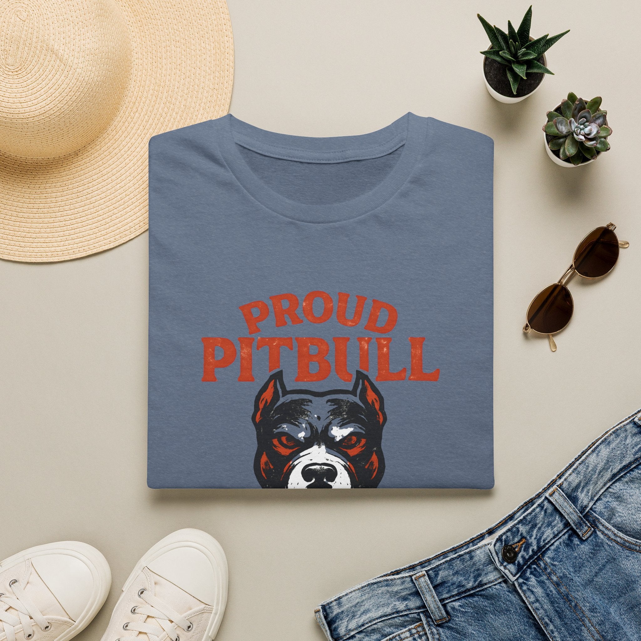 Proud Pitbull Mom T-Shirt