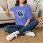 Watercolor Cat Mom Heart T-Shirt