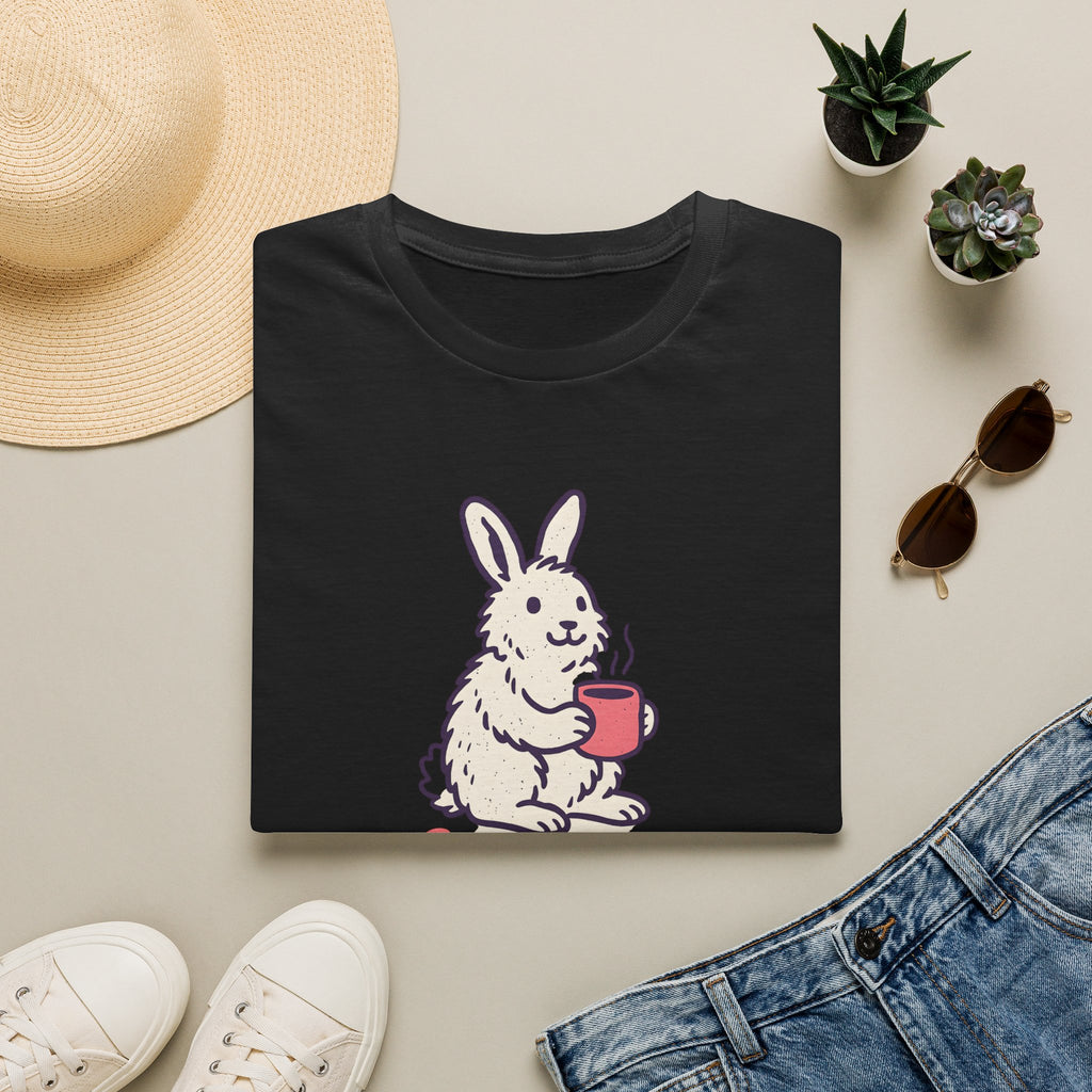 Bunny Sipping Morning Coffee T-Shirt