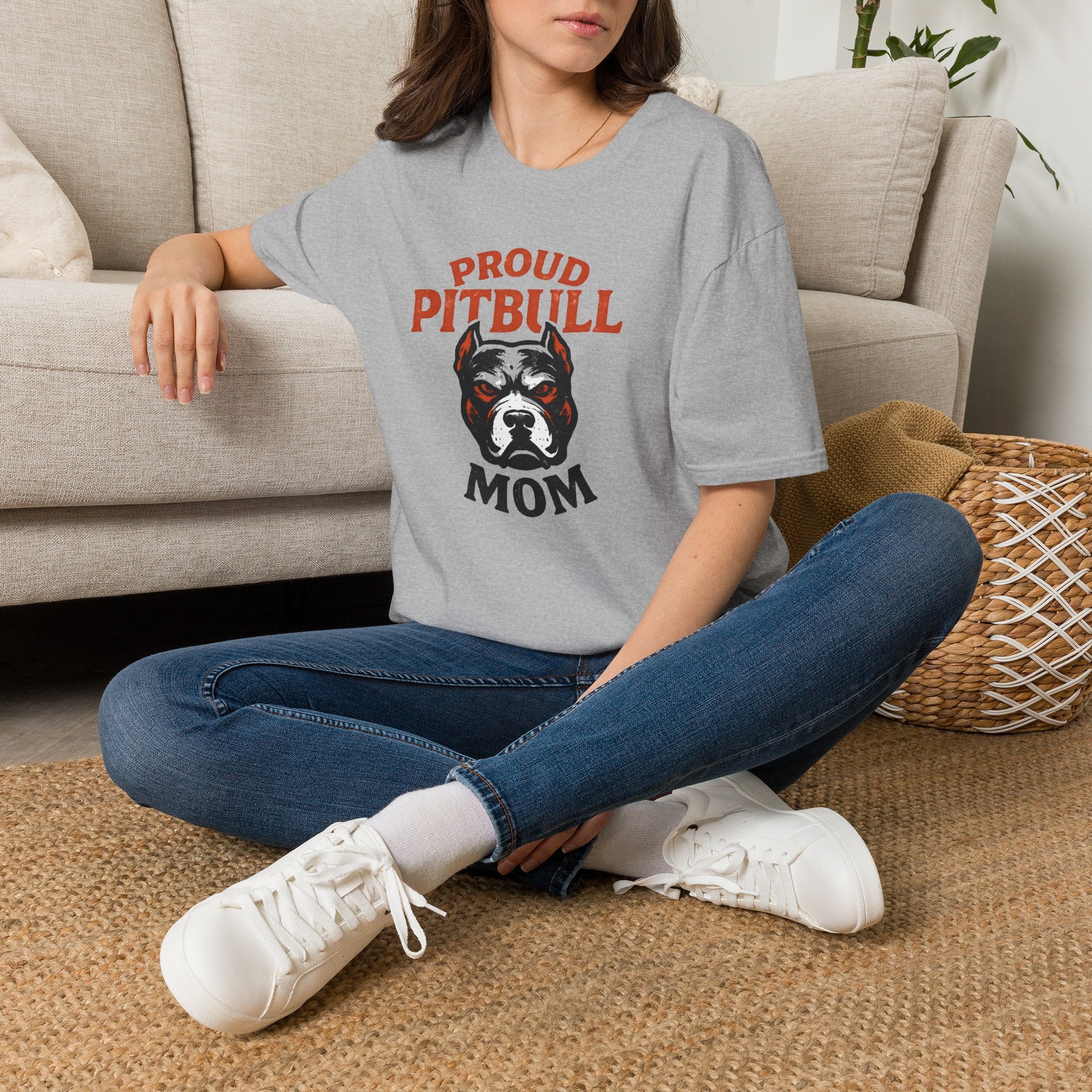 Proud Pitbull Mom T-Shirt